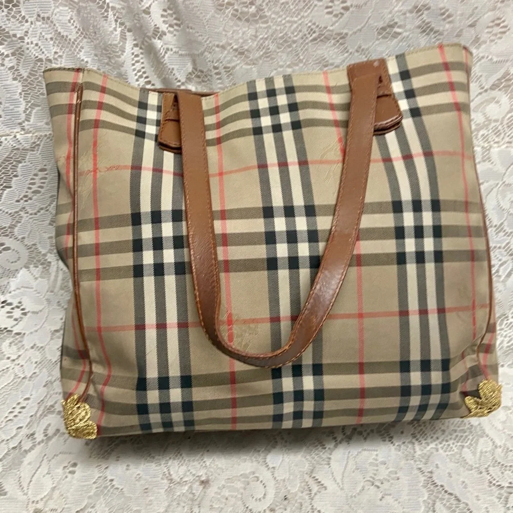 Burberry Nova Check Hand-Shoulder Bag Tote - Picture 4 of 15